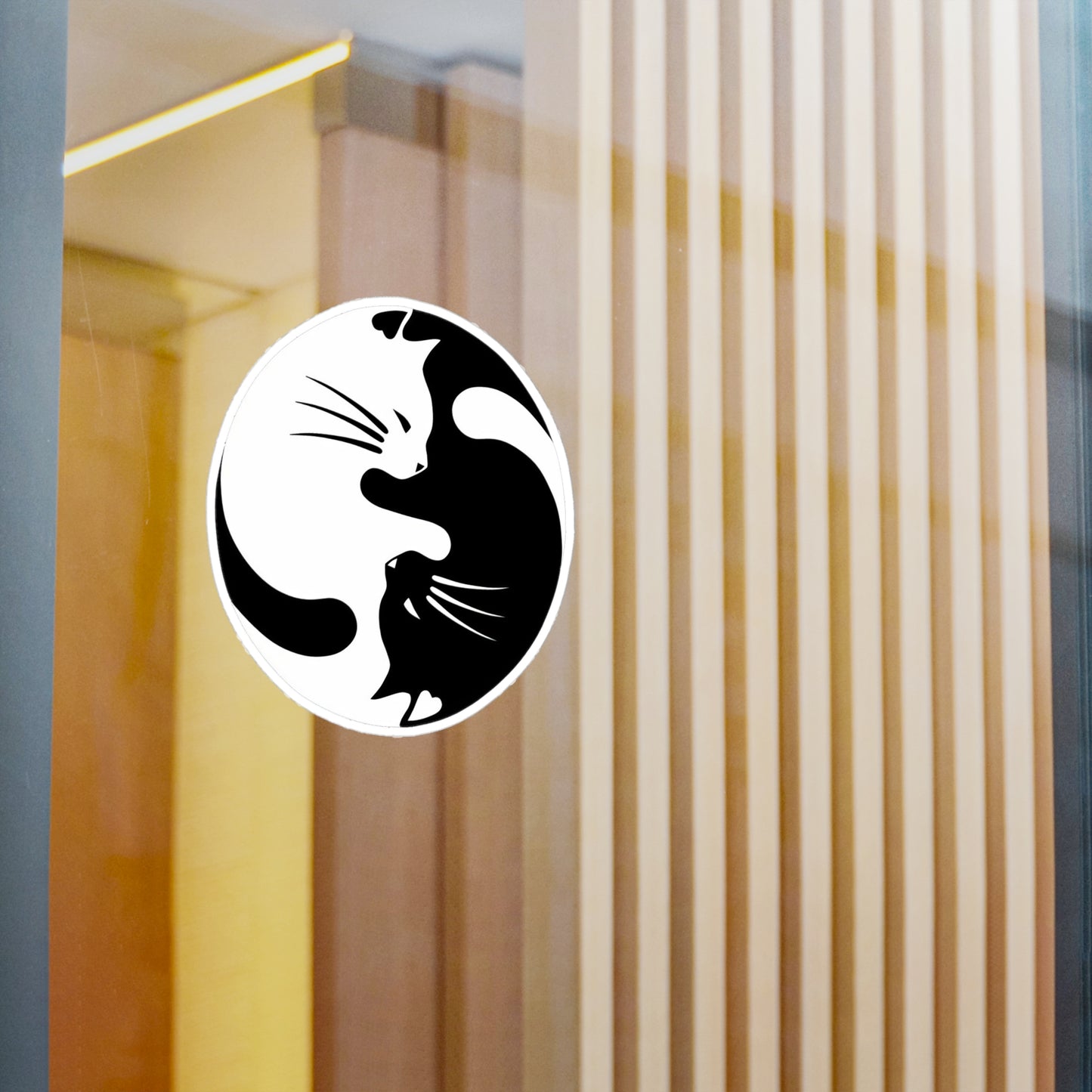 Yin Yang Kitties Vinyl Decal