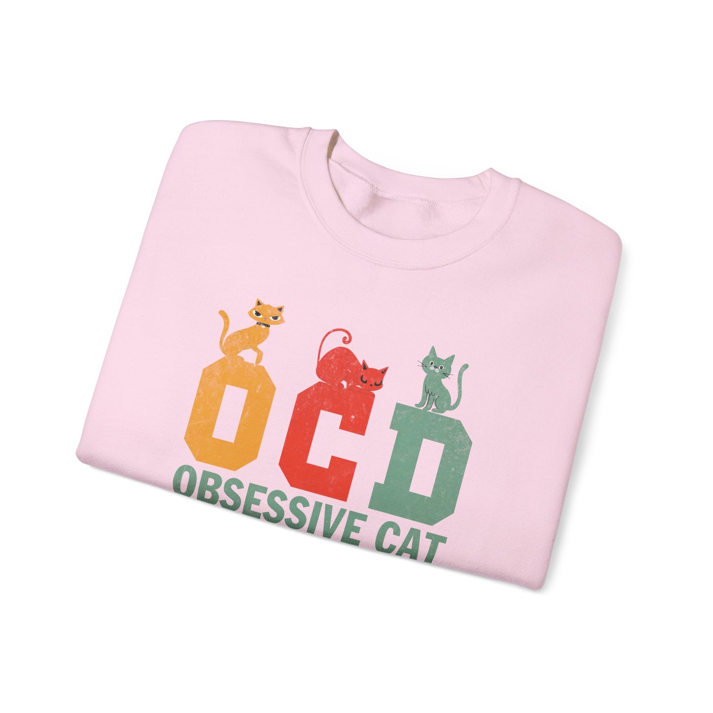 OCD Obsessive Cat Disorder Crewneck Sweatshirt