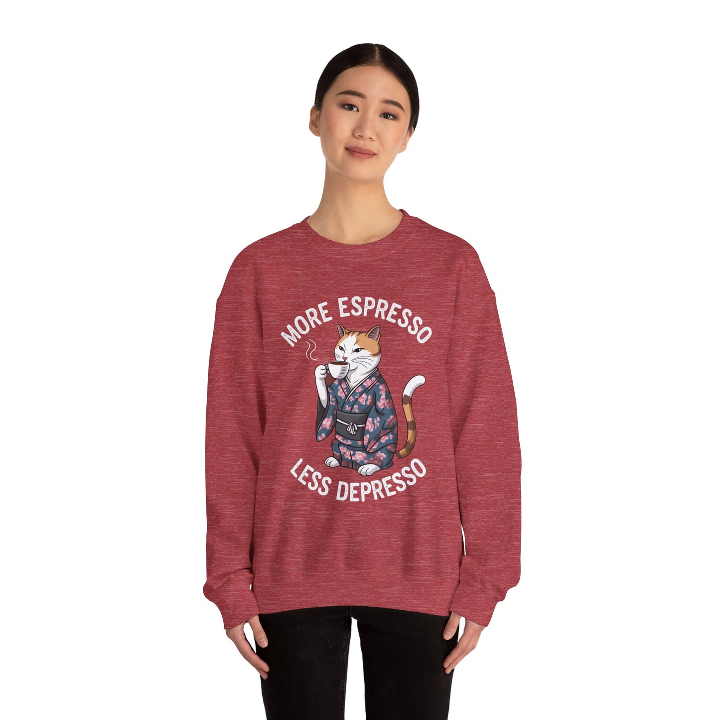 More Espresso Less Depresso Crewneck Sweatshirt