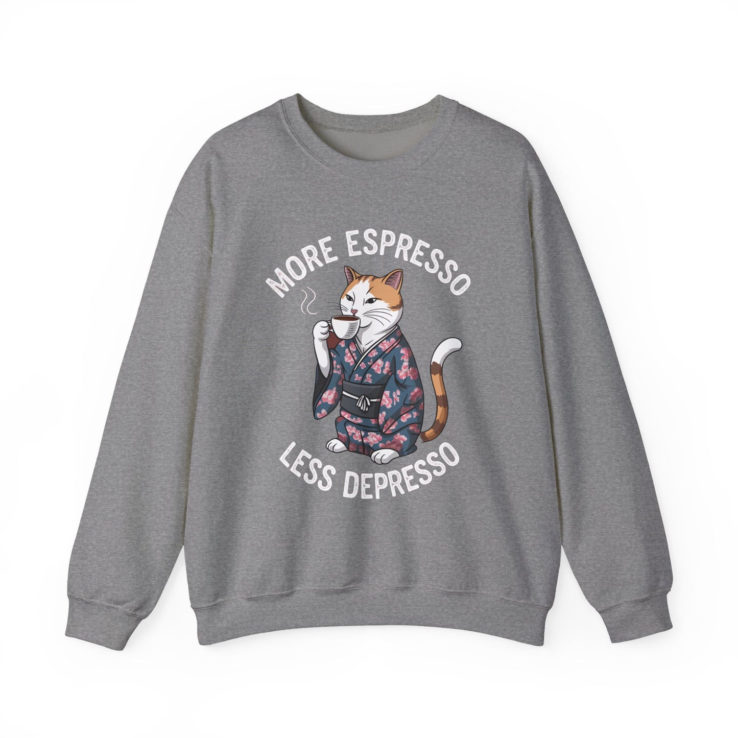More Espresso Less Depresso Crewneck Sweatshirt