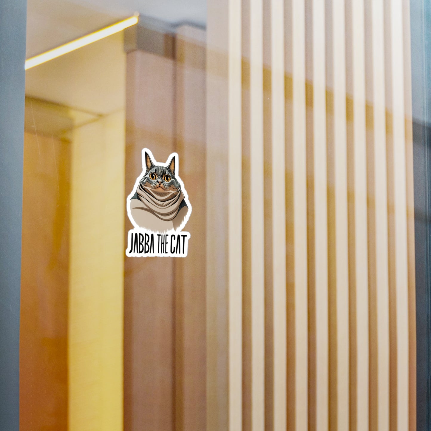 Jabba The Cat Vinyl Decal