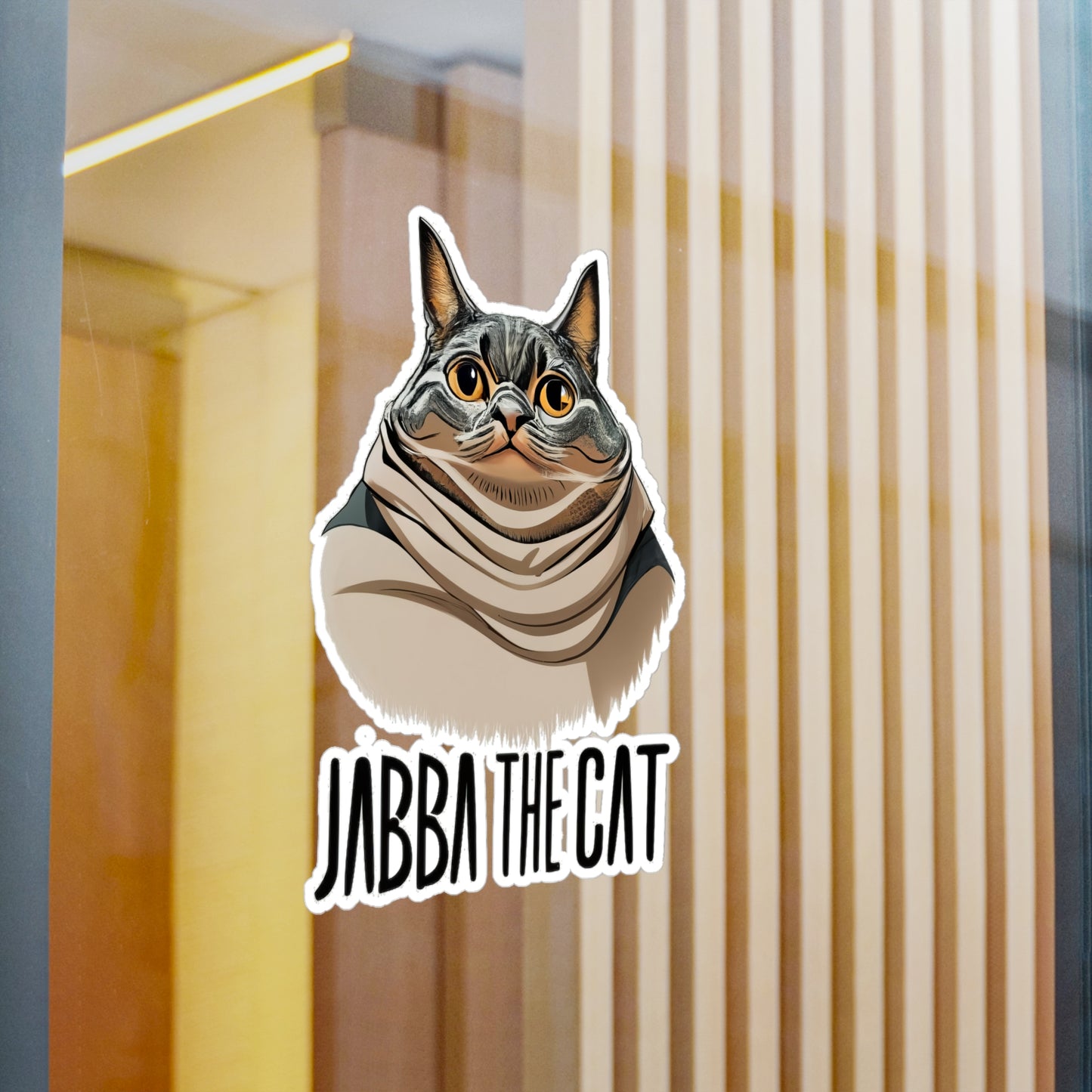 Jabba The Cat Vinyl Decal