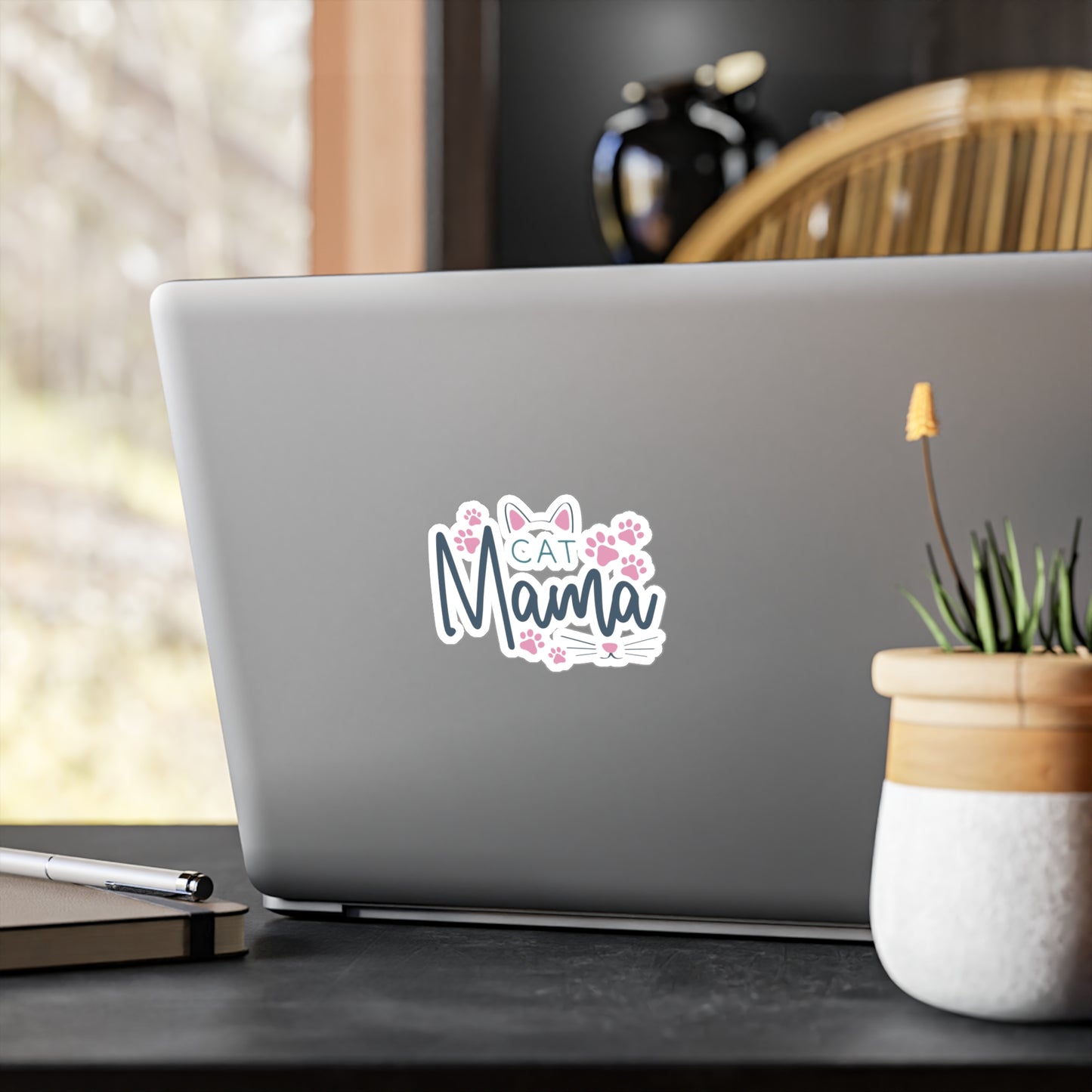 Cat Mama Vinyl Decal Sticker