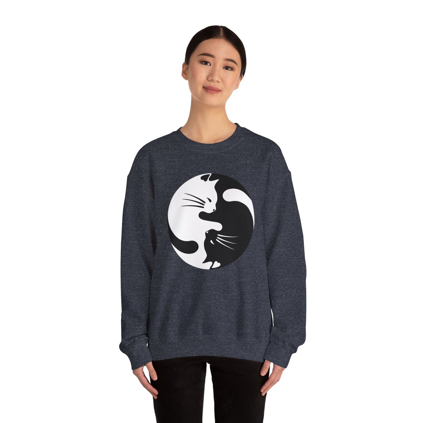 Yin Yang Kitties Crewneck Sweatshirt