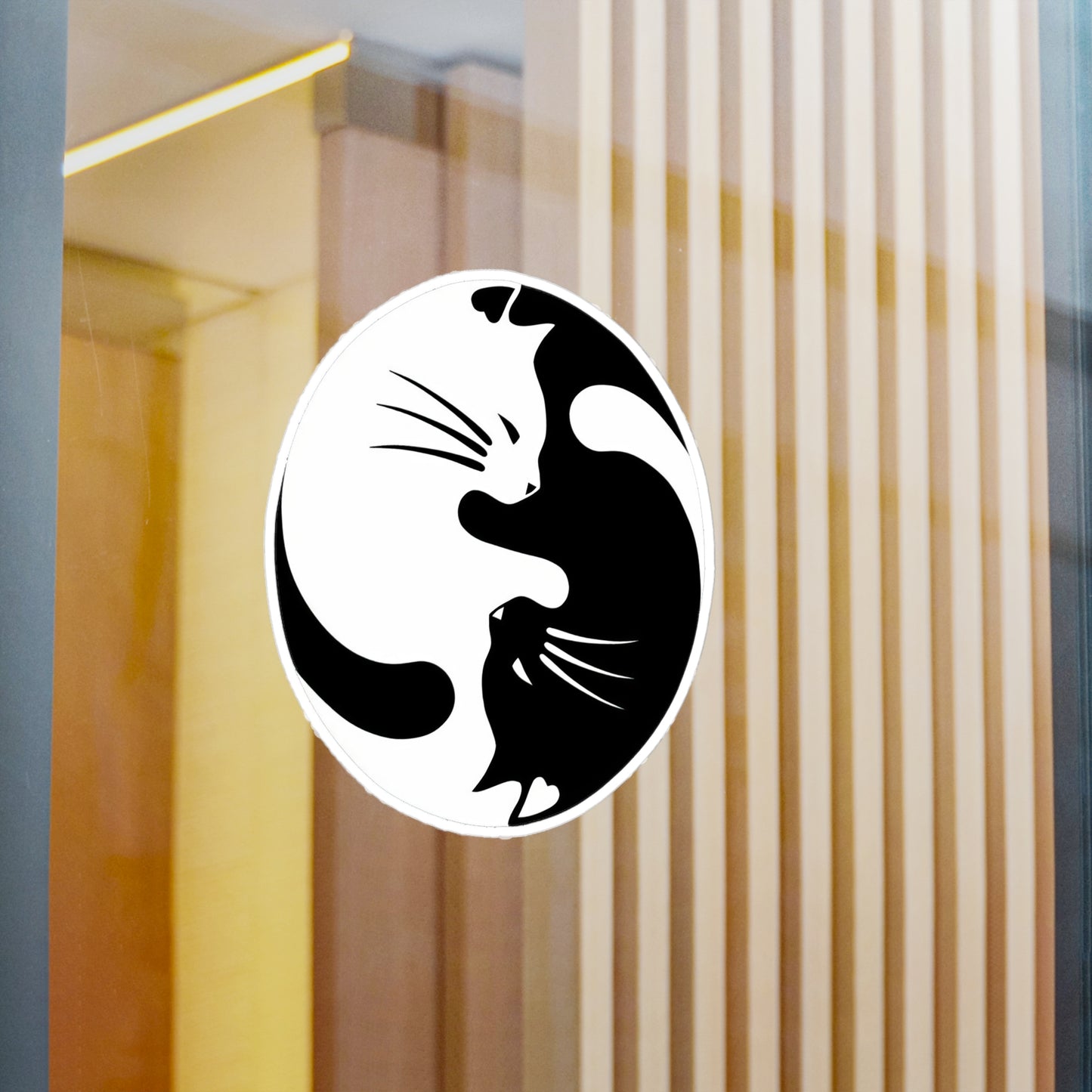 Yin Yang Kitties Vinyl Decal
