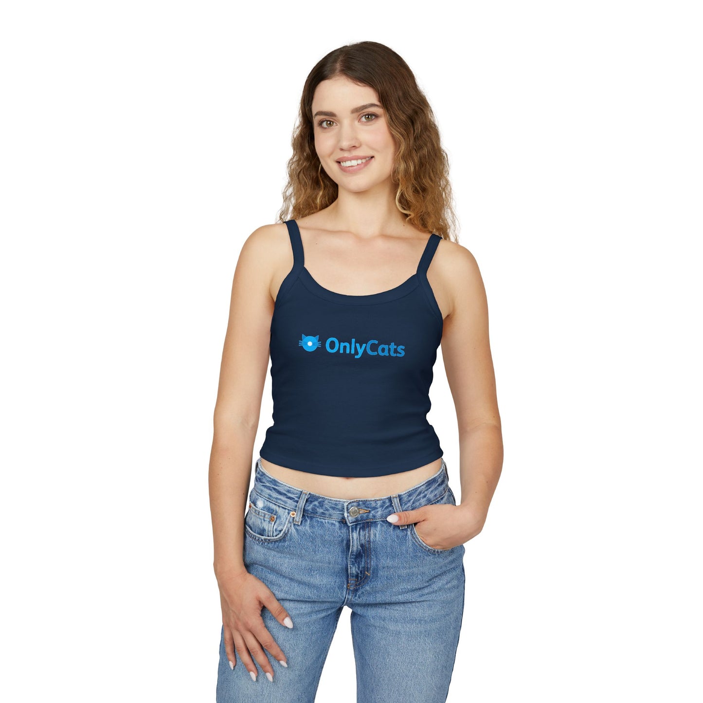 OnlyCats Cat Butt Women's Spaghetti Strap Tank Top
