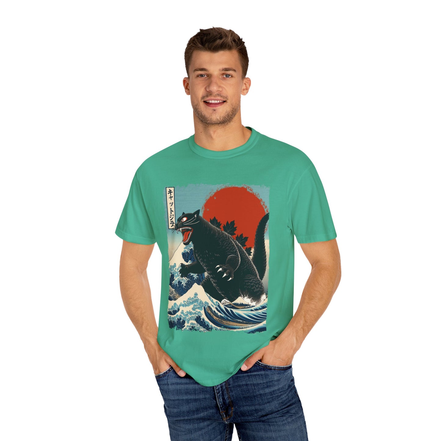 Catzilla Japanese Art T-Shirt
