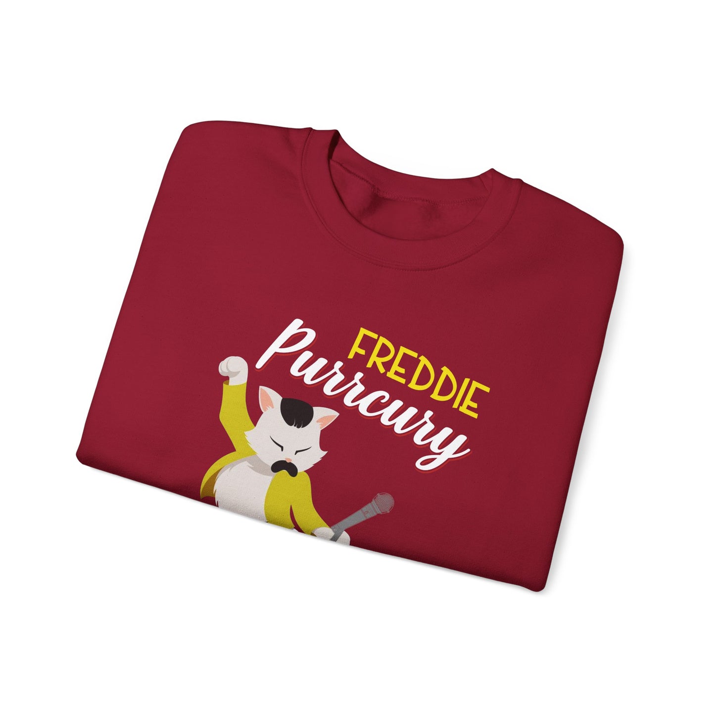 Freddie Purrcury Don’t Stop Meow Crewneck Sweatshirt