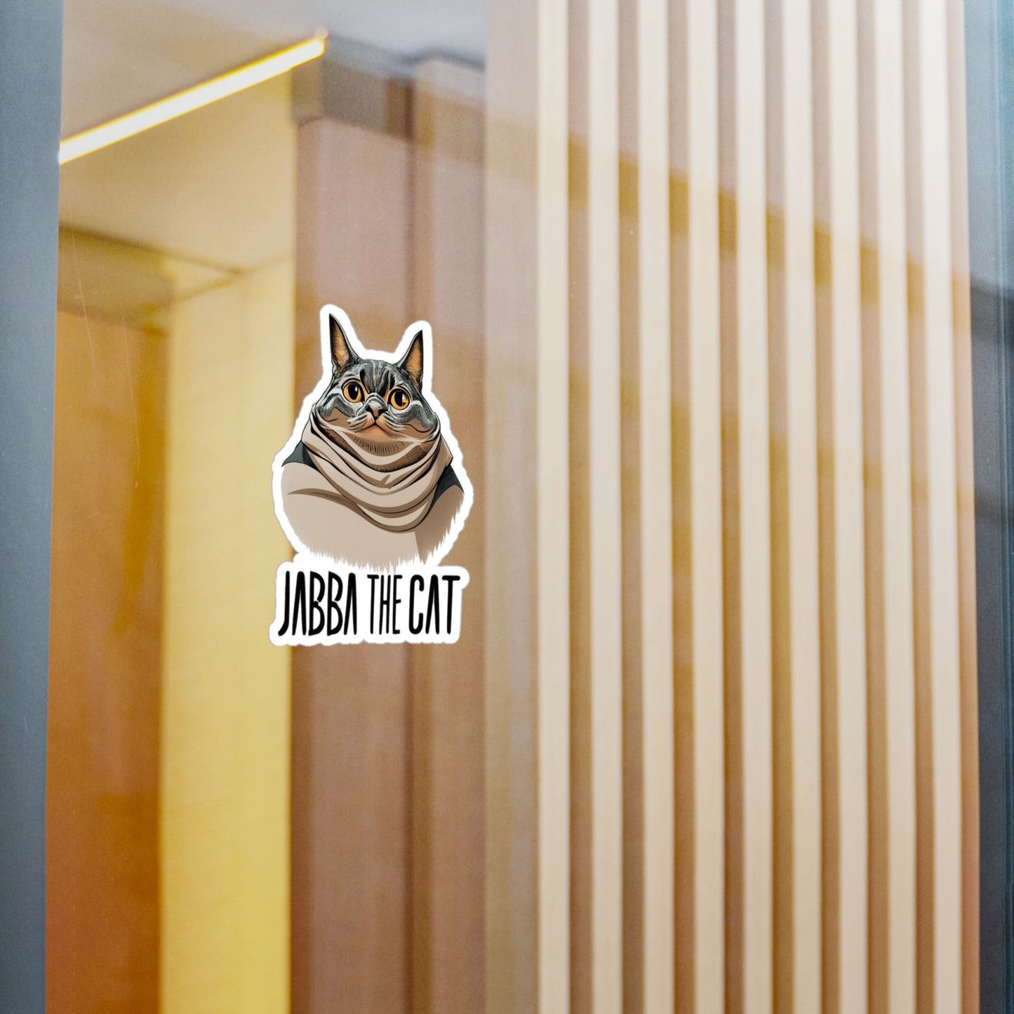 Jabba The Cat Vinyl Decal