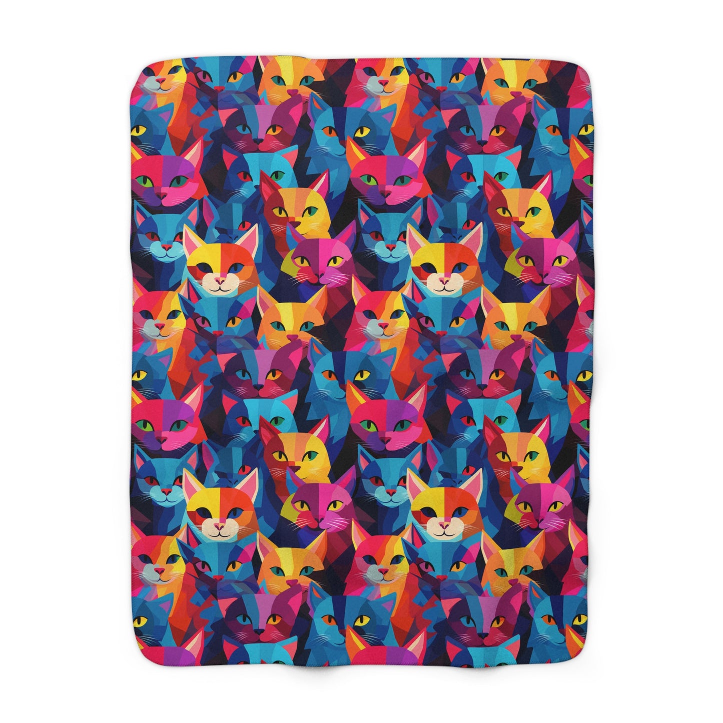 Prismatic Paws Sherpa Fleece Blanket