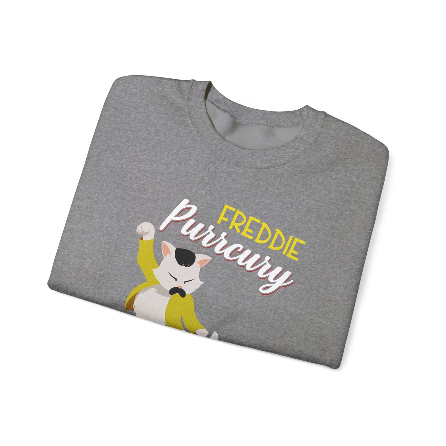 Freddie Purrcury Don’t Stop Meow Crewneck Sweatshirt