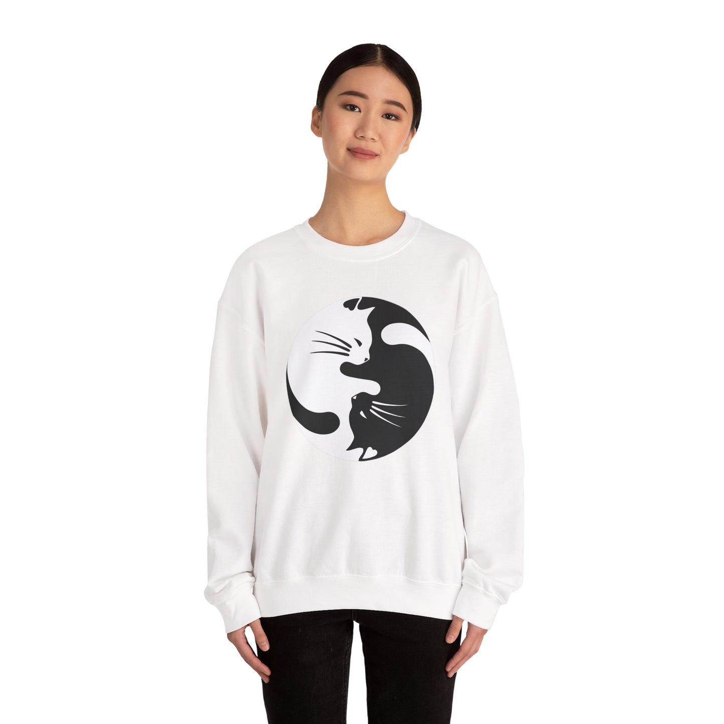 Yin Yang Kitties Crewneck Sweatshirt