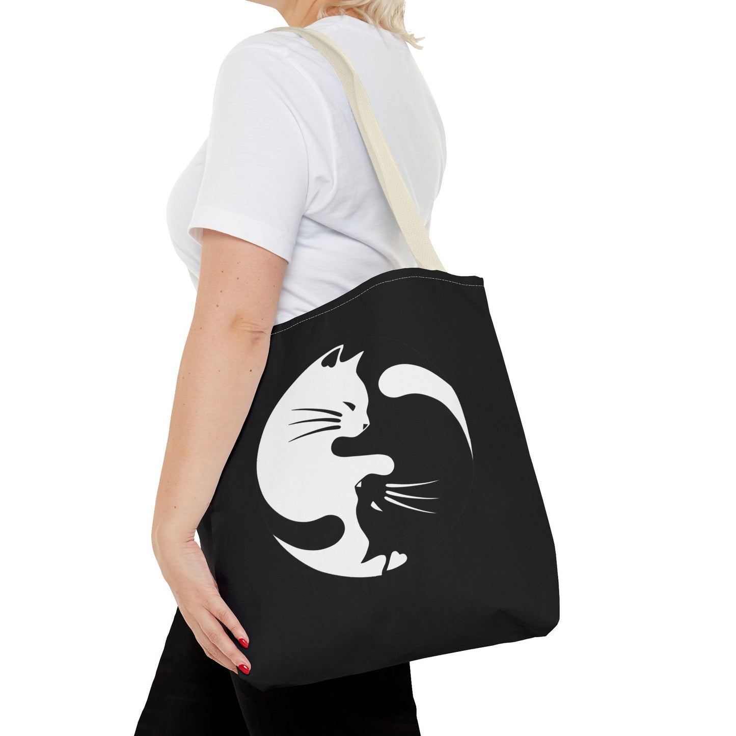 Yin Yang Kitties Tote Bag