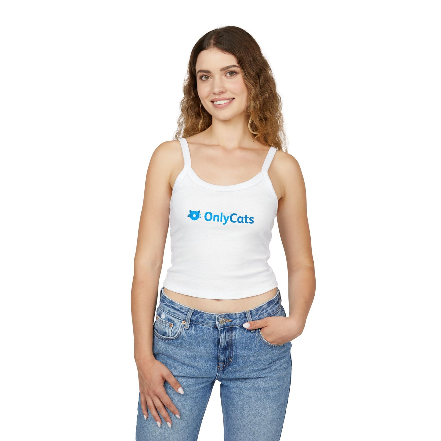 OnlyCats Cat Butt Women's Spaghetti Strap Tank Top