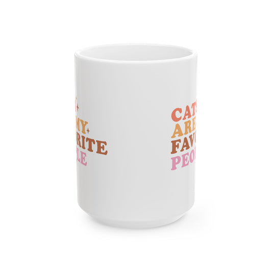 Cats Are My Favorite People Coffee Mug