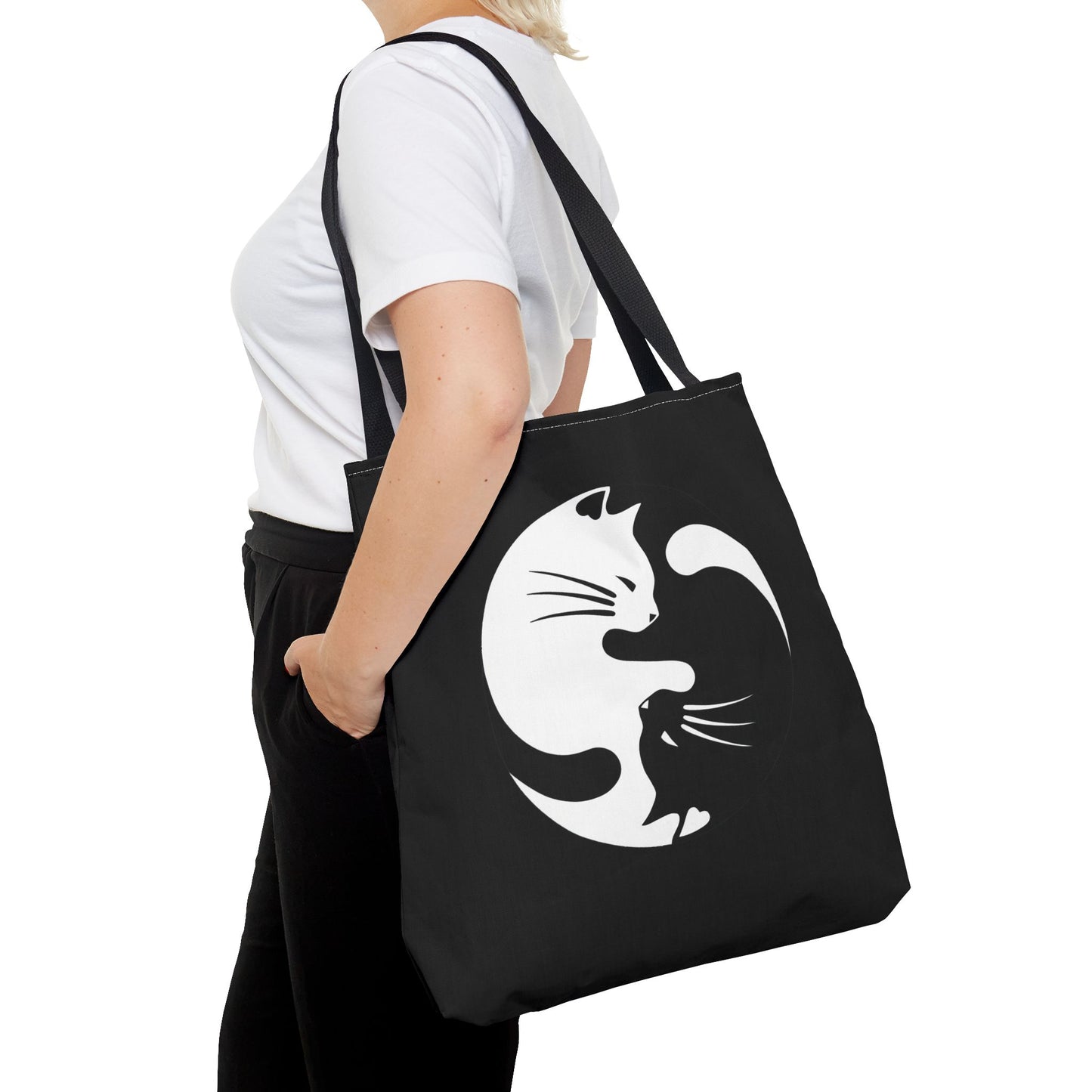 Yin Yang Kitties Tote Bag