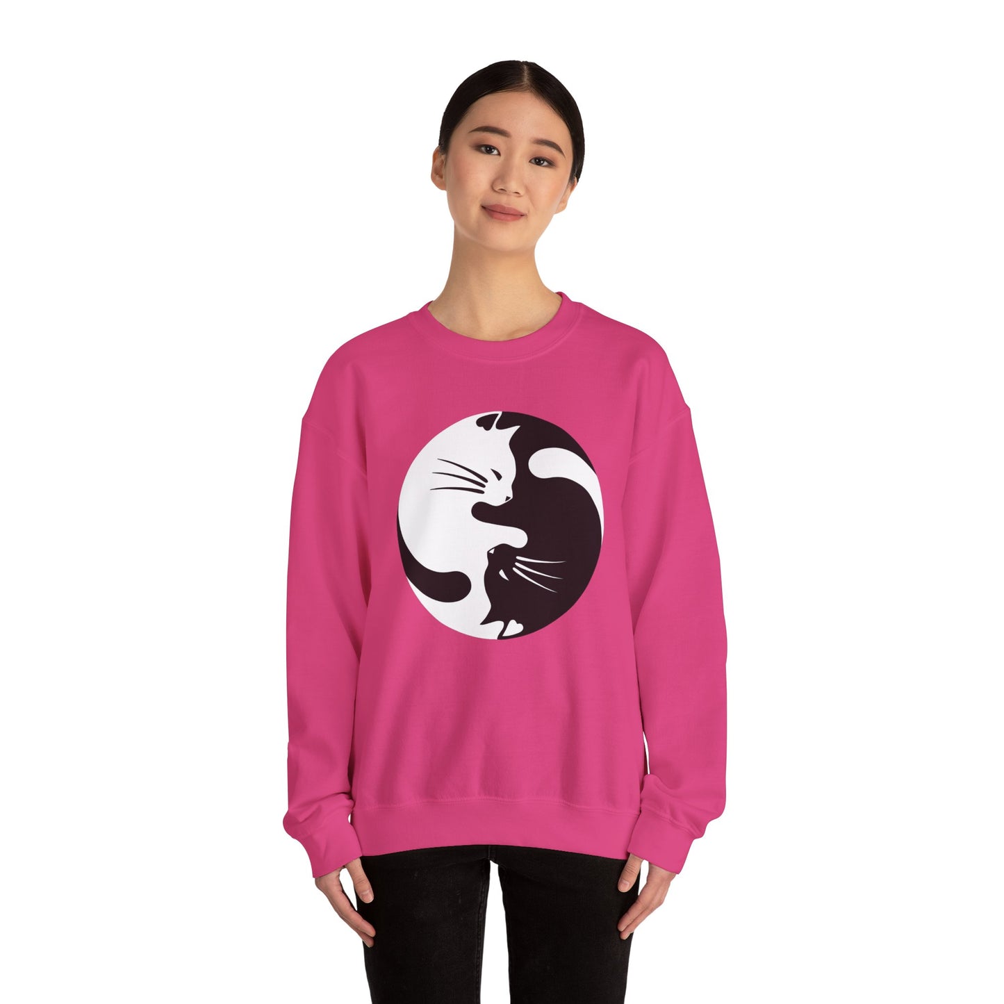Yin Yang Kitties Crewneck Sweatshirt