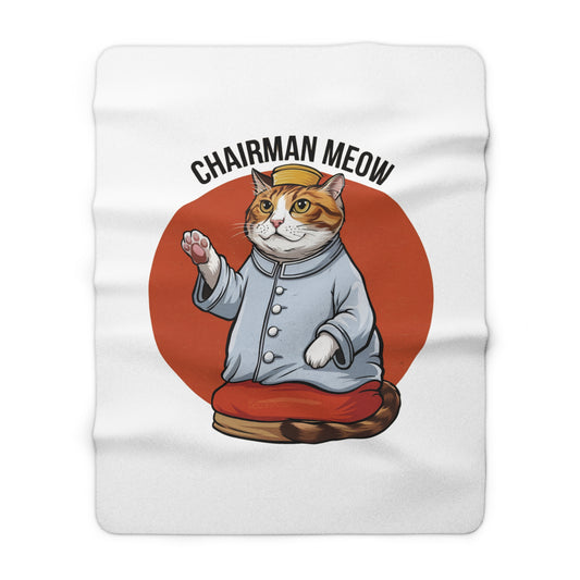 Chairman Meow Sherpa Fleece Blanket
