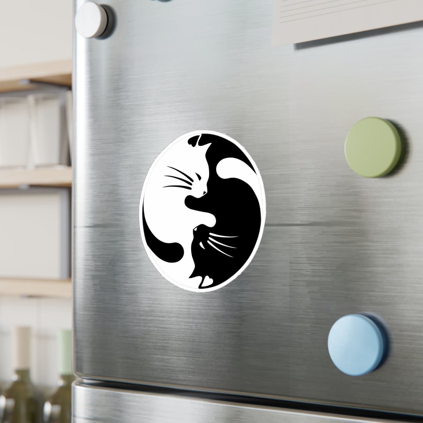 Yin Yang Kitties Vinyl Decal