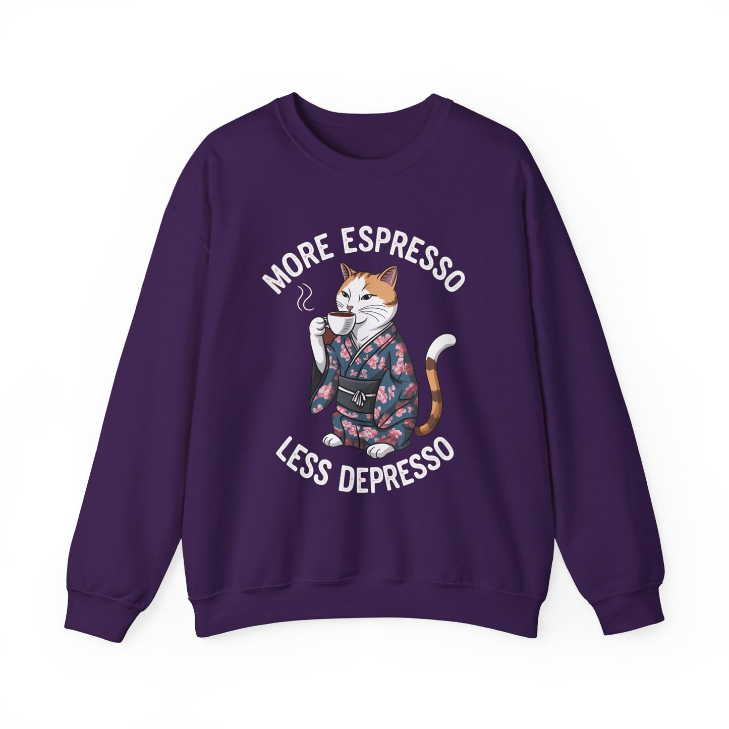 More Espresso Less Depresso Crewneck Sweatshirt