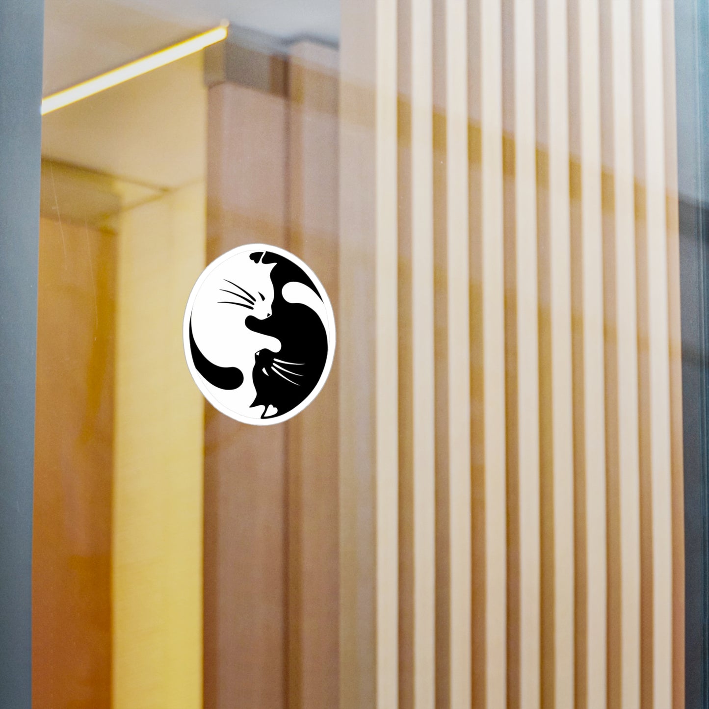 Yin Yang Kitties Vinyl Decal