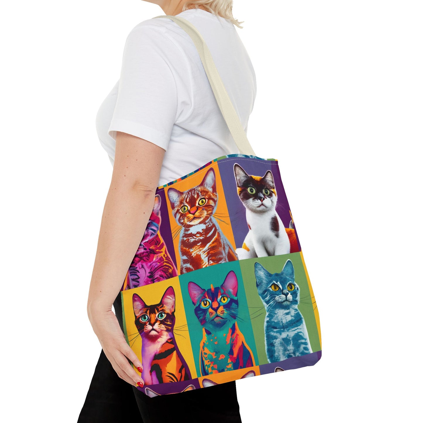 Catty Warhol Tote Bag