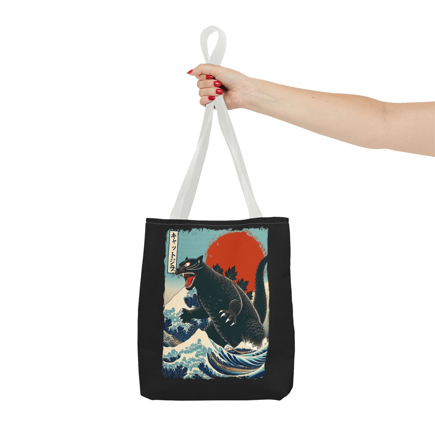 Catzilla Japanese Art Tote Bag