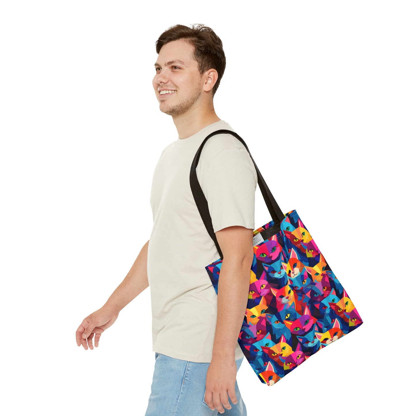 Prismatic Paws Tote Bag