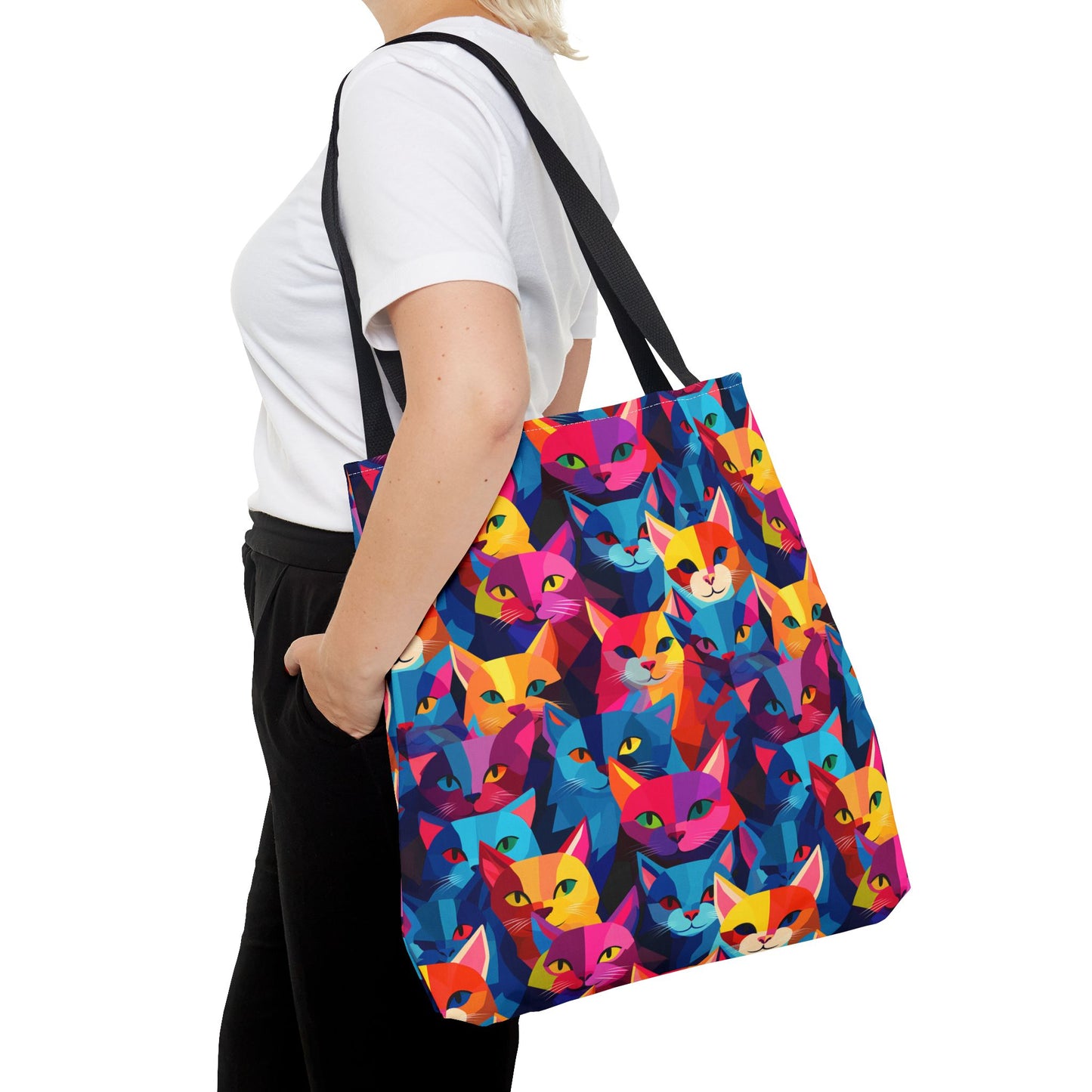 Prismatic Paws Tote Bag