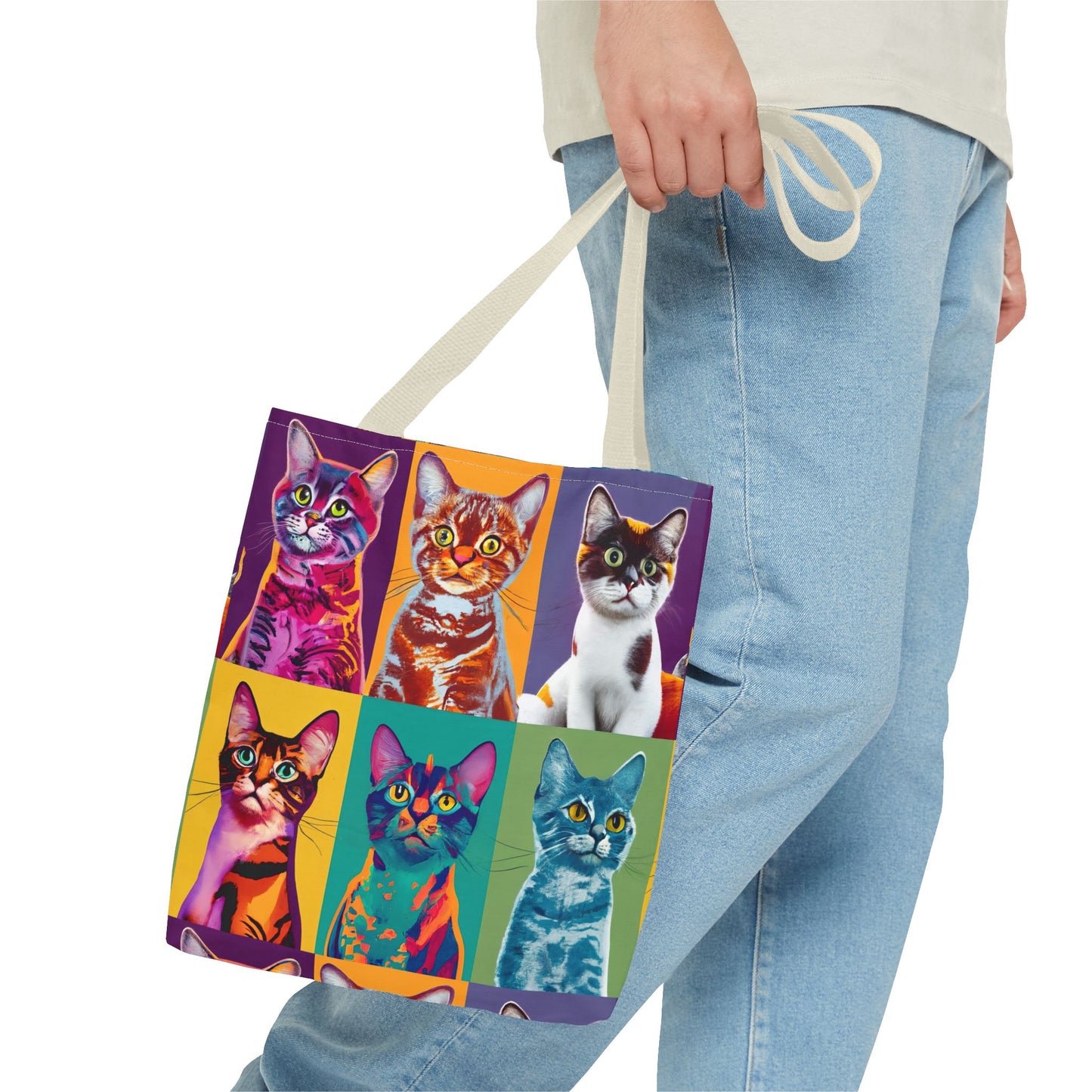 Catty Warhol Tote Bag