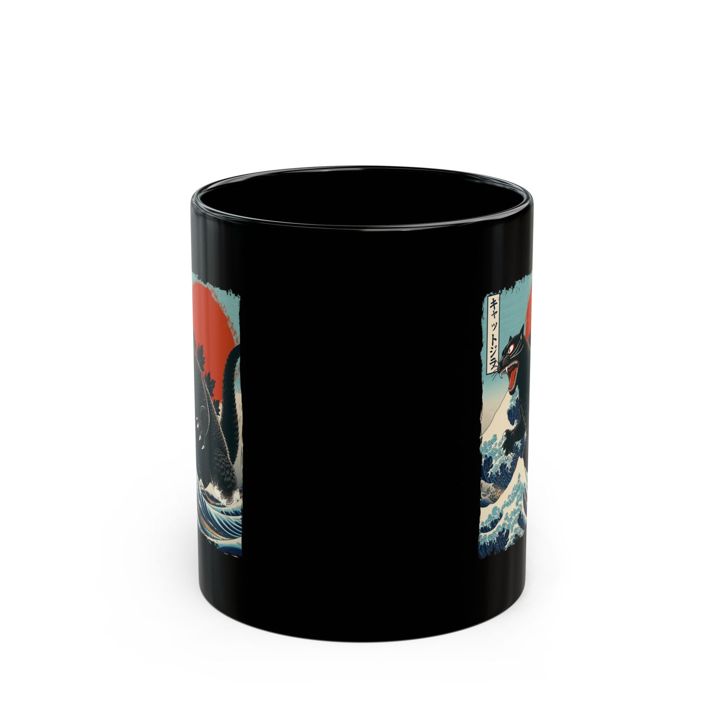 Catzilla Japanese Art Coffee Mug