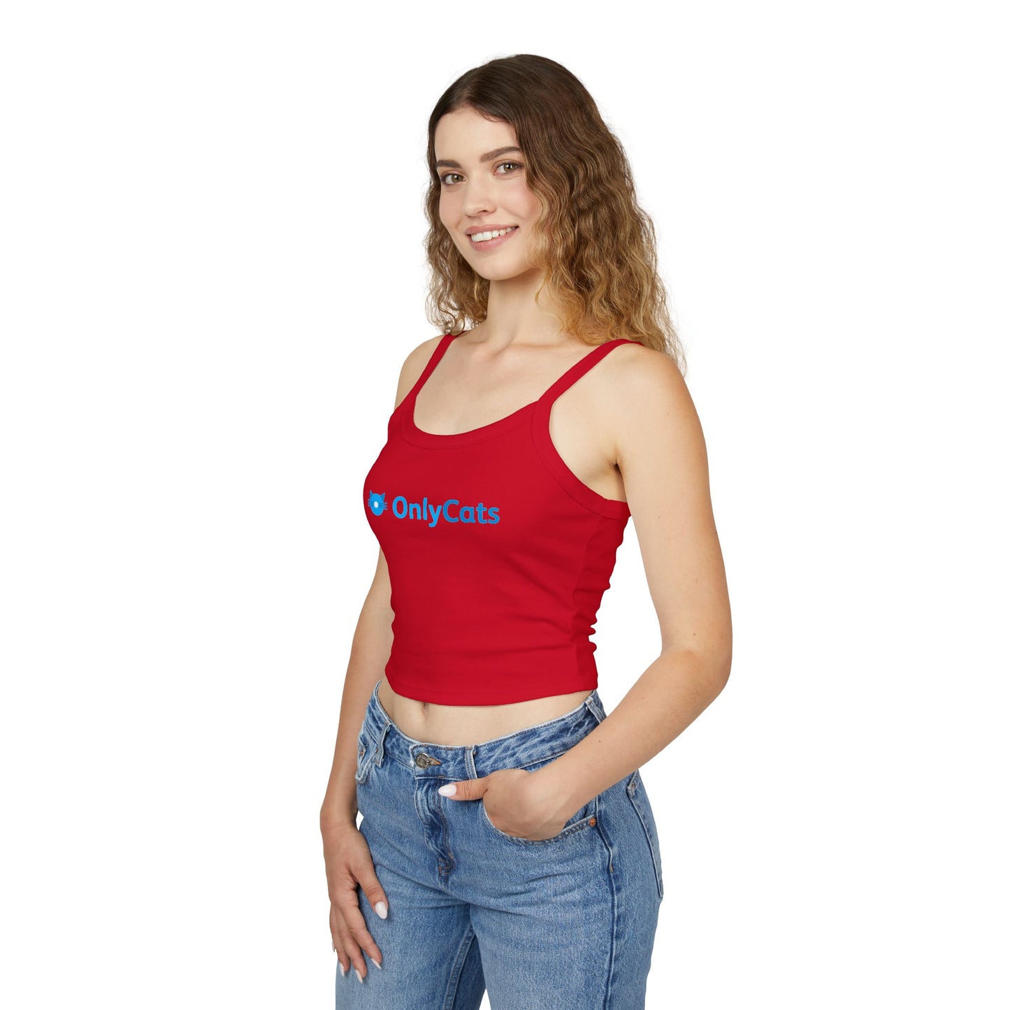 OnlyCats Cat Butt Women's Spaghetti Strap Tank Top