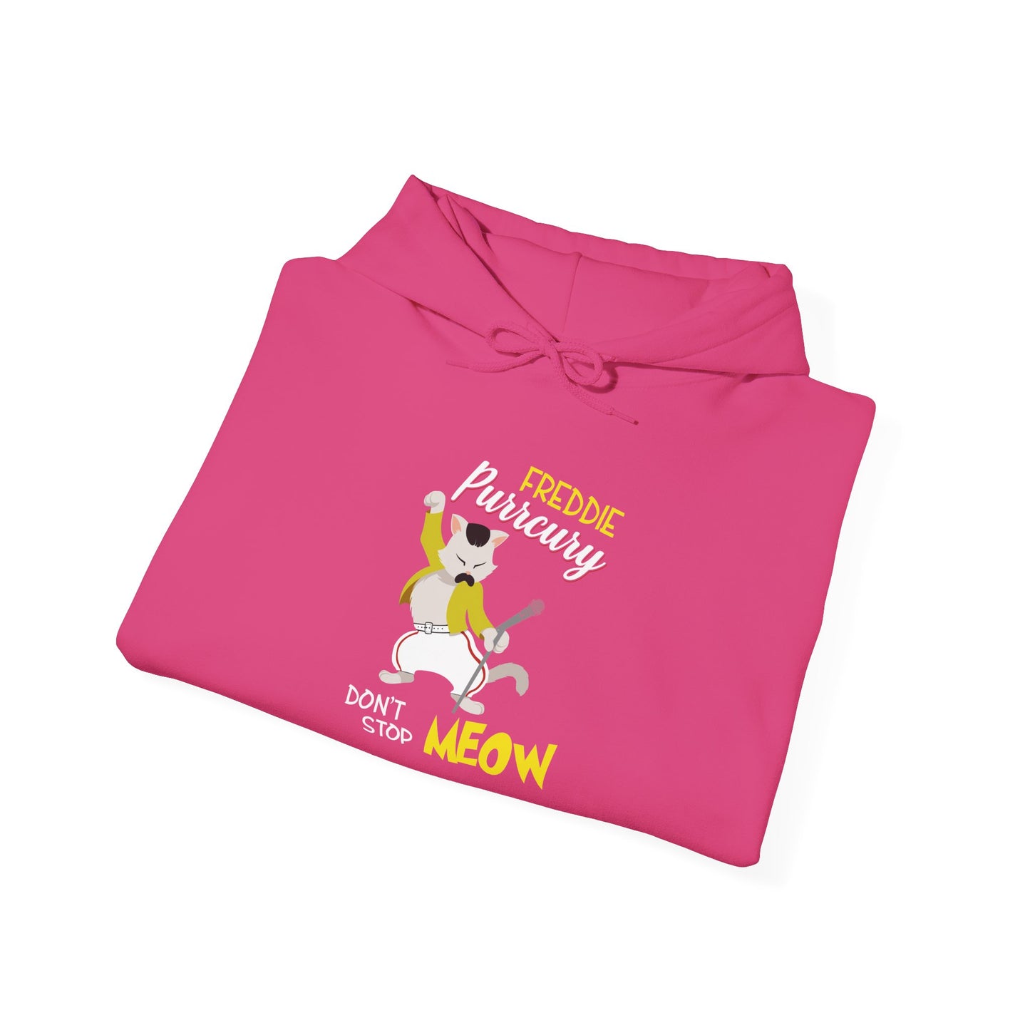 Freddie Purrcury Don’t Stop Meow Hooded Sweatshirt
