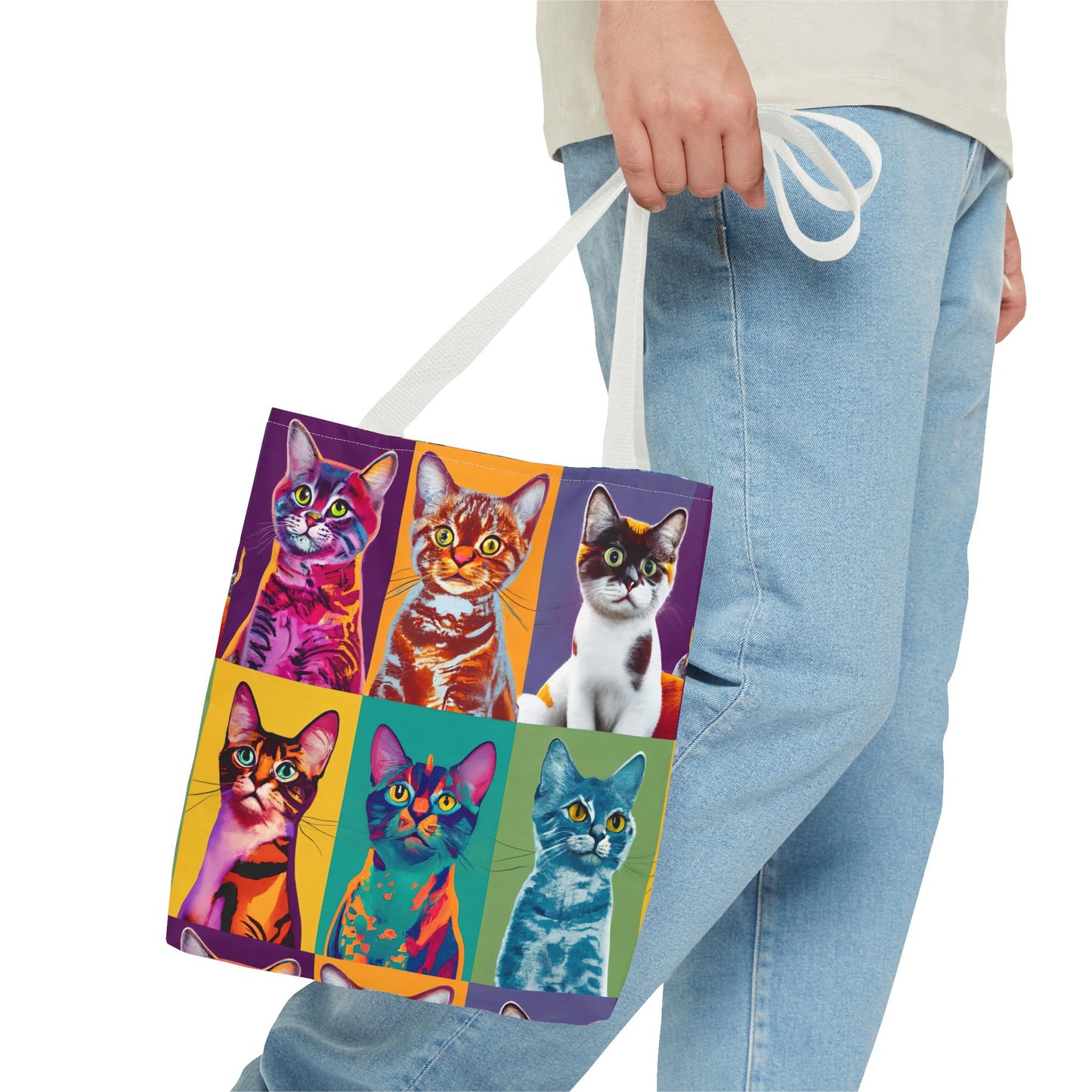 Catty Warhol Tote Bag