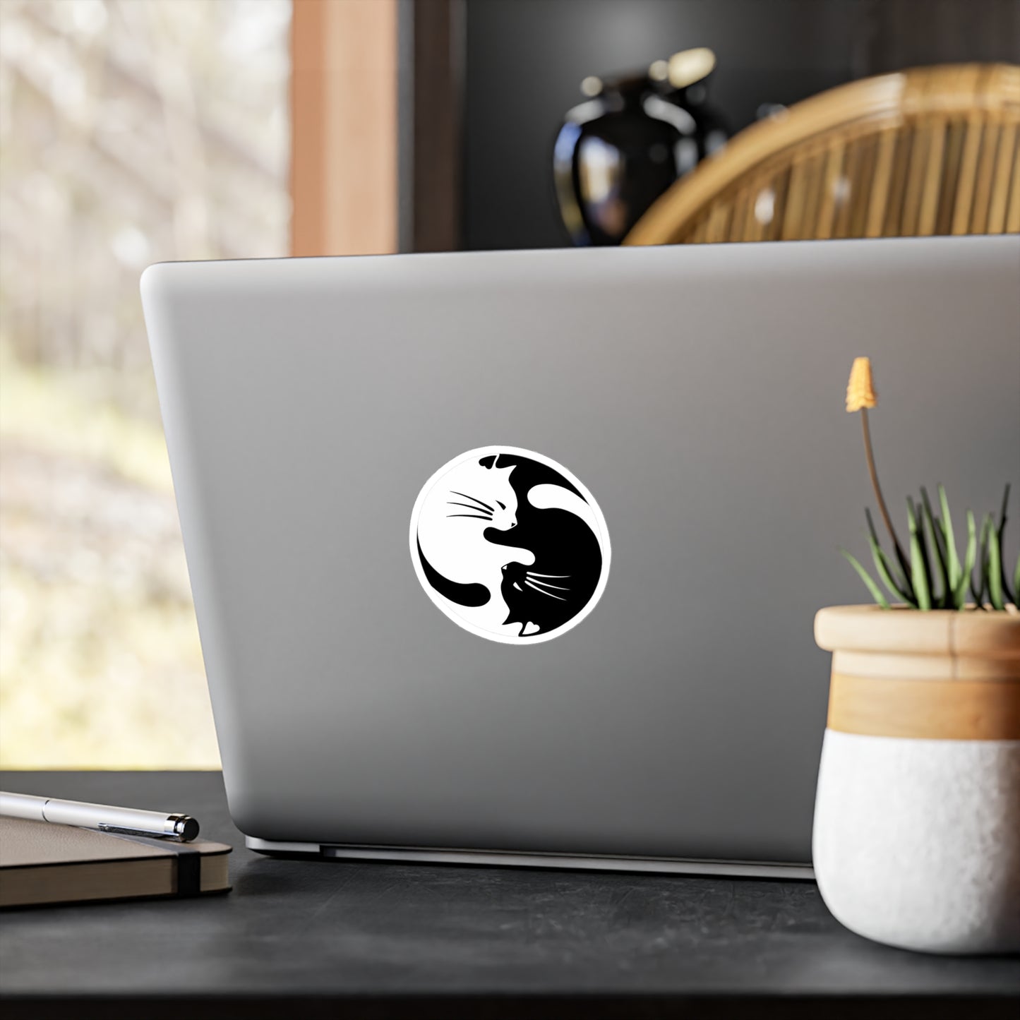 Yin Yang Kitties Vinyl Decal