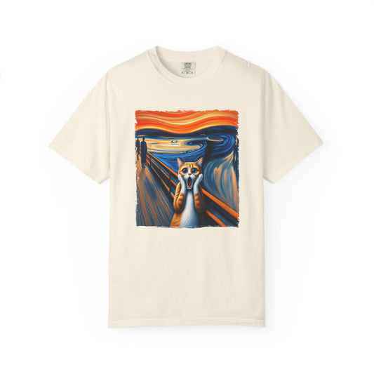 Edvard Munch Scream Cat T-Shirt