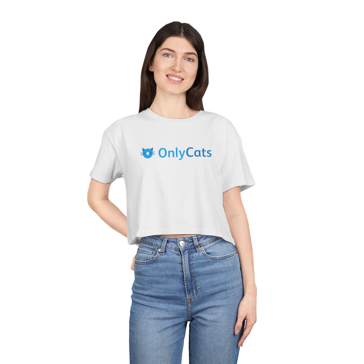 OnlyCats Cat Butt Women's Crop Tee