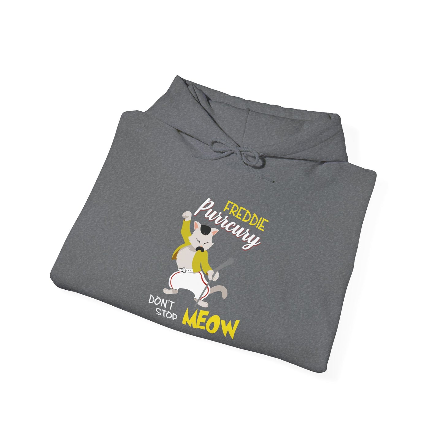 Freddie Purrcury Don’t Stop Meow Hooded Sweatshirt