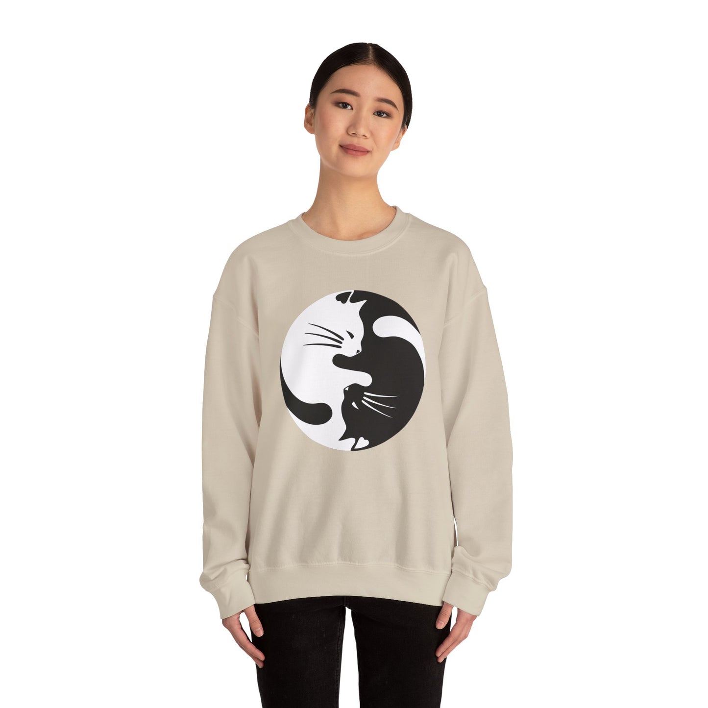 Yin Yang Kitties Crewneck Sweatshirt