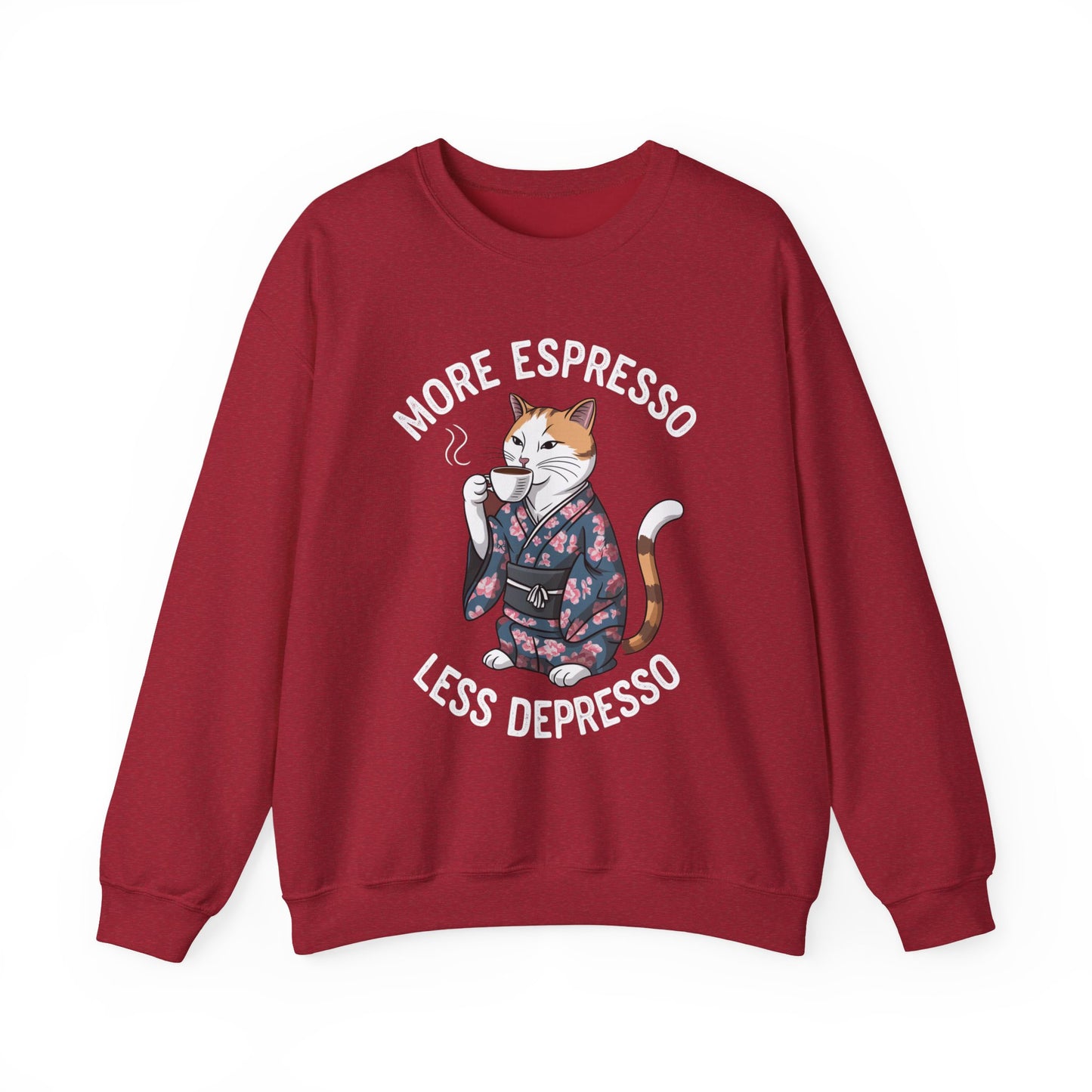 More Espresso Less Depresso Crewneck Sweatshirt