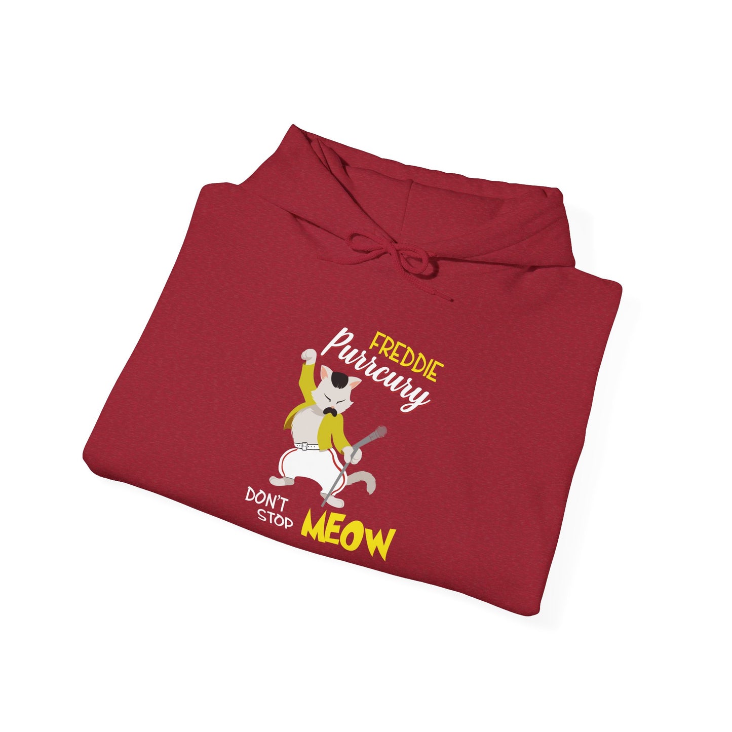Freddie Purrcury Don’t Stop Meow Hooded Sweatshirt