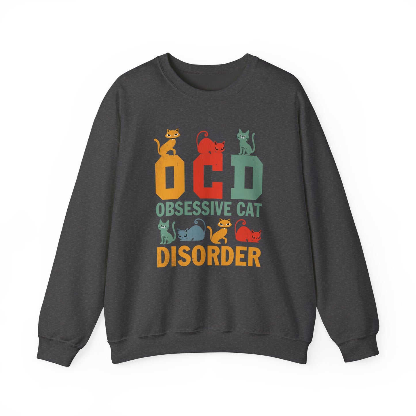 OCD Obsessive Cat Disorder Crewneck Sweatshirt