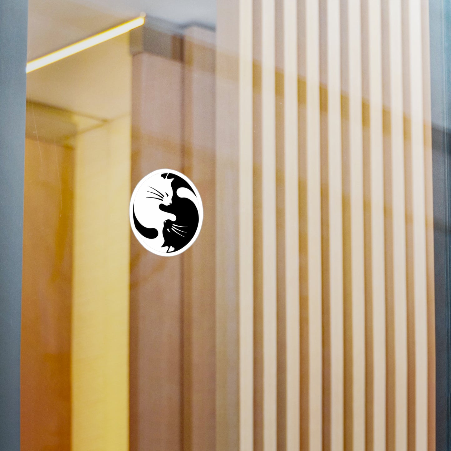 Yin Yang Kitties Vinyl Decal