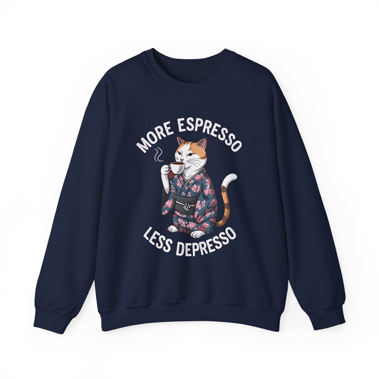 More Espresso Less Depresso Crewneck Sweatshirt