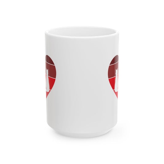 Cat Tail Love Coffee Mug