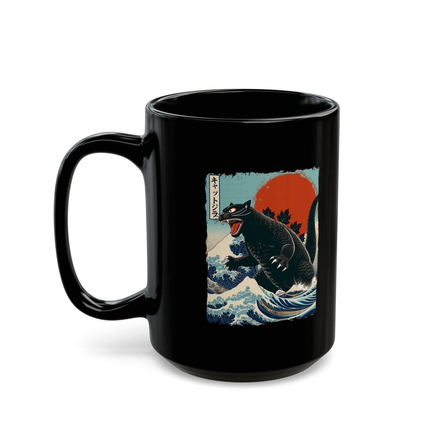 Catzilla Japanese Art Coffee Mug