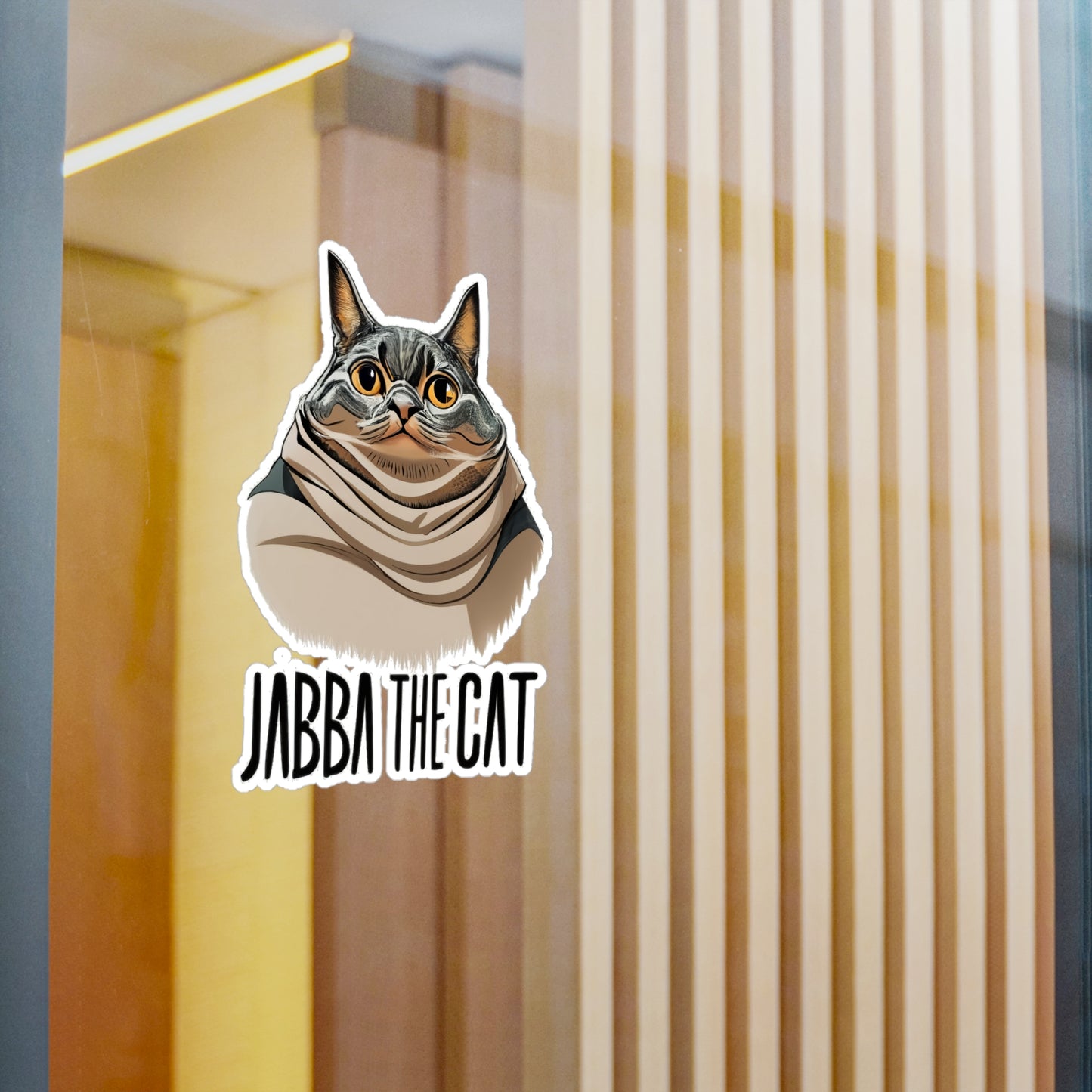 Jabba The Cat Vinyl Decal
