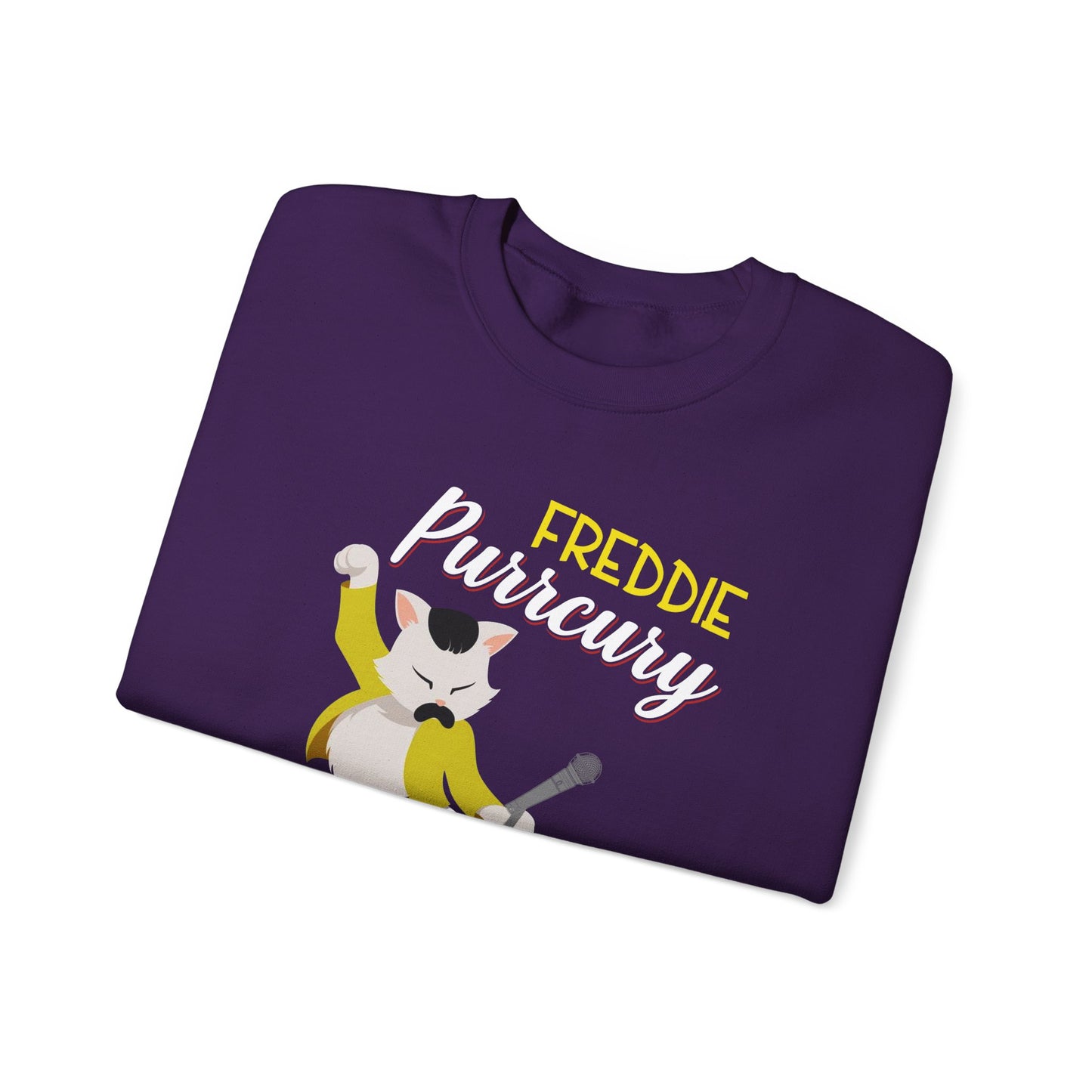 Freddie Purrcury Don’t Stop Meow Crewneck Sweatshirt