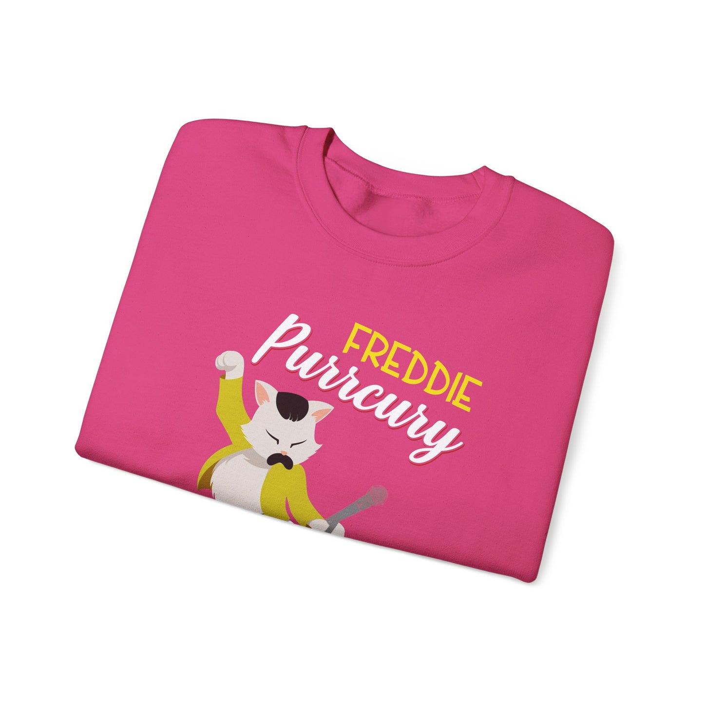 Freddie Purrcury Don’t Stop Meow Crewneck Sweatshirt