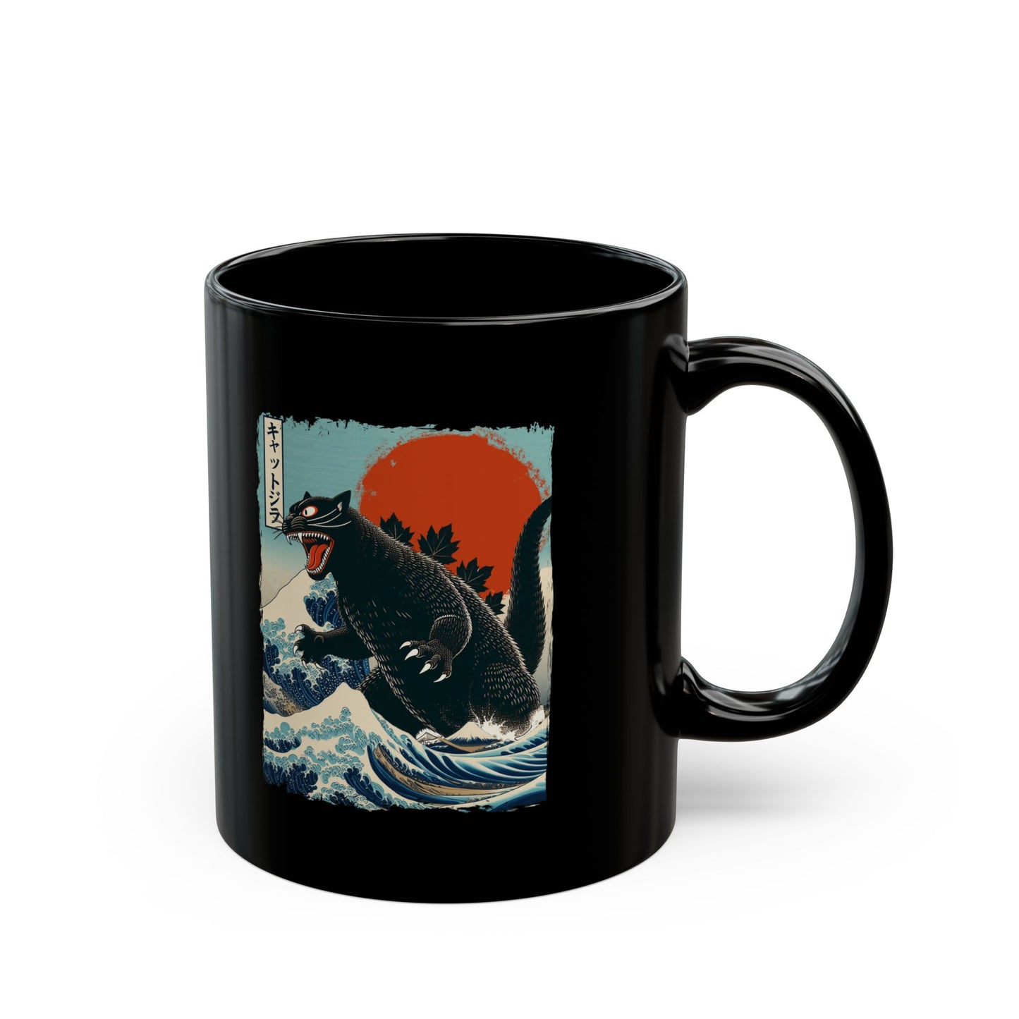 Catzilla Japanese Art Coffee Mug